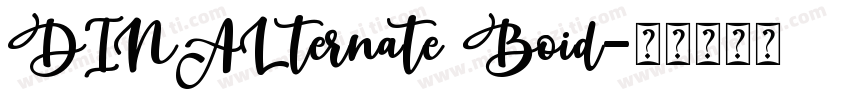 DINALternate Boid字体转换